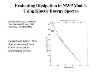 Evaluating Dissipation in NWP Models Using Kinetic Energy Spectra