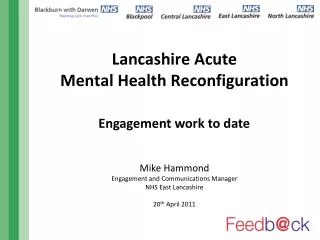 Lancashire Acute Mental Health Reconfiguration