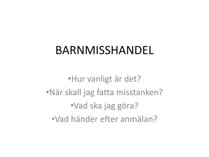 barnmisshandel