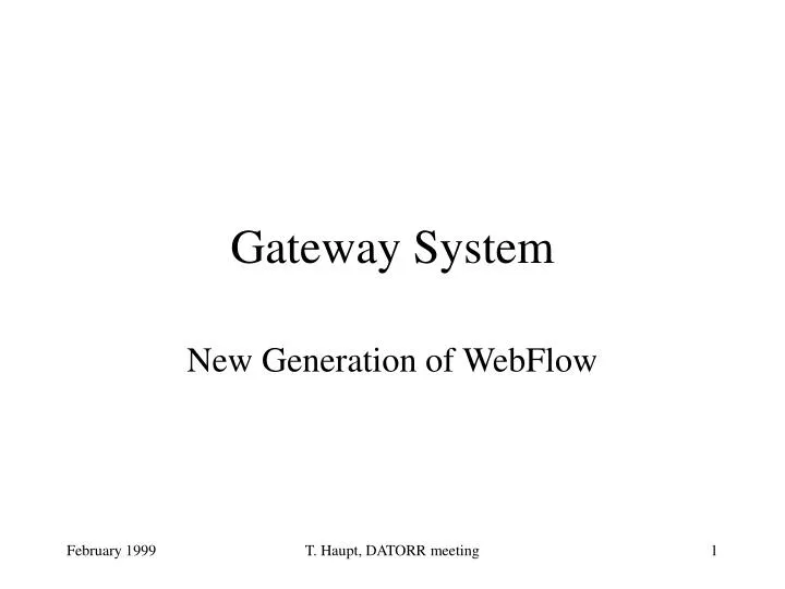 gateway system