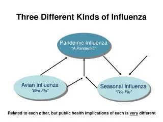 Three Different Kinds of Influenza