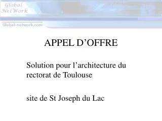 appel d offre