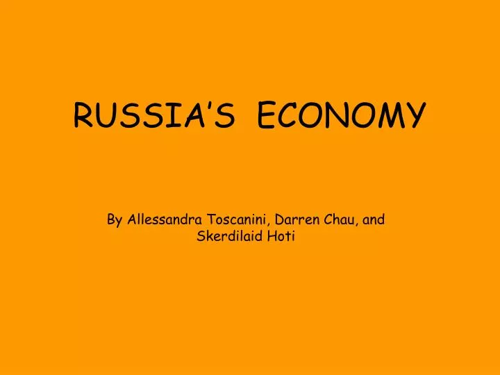 russia s economy