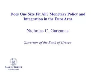 Does One Size Fit All? Monetary Policy and Integration in the Euro Area