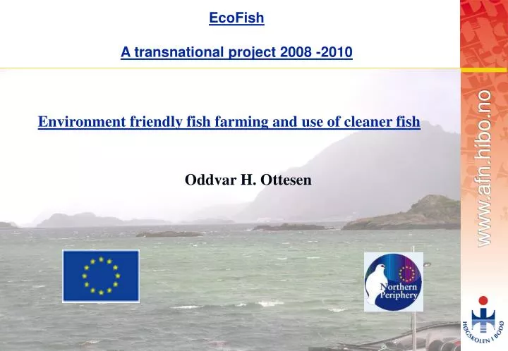 ecofish a transnational project 2008 2010