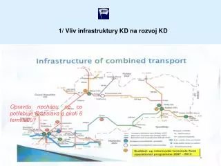 1/ Vliv infrastruktury KD na rozvoj KD