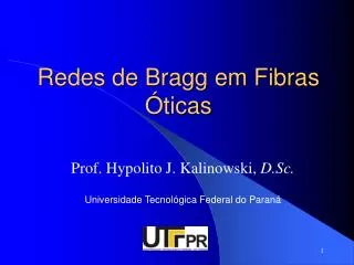redes de bragg em fibras ticas