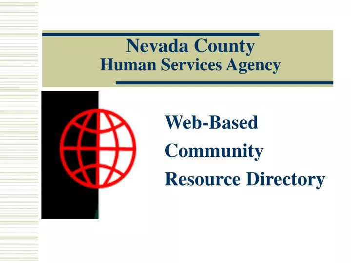 web based community resource directory