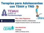 Terapias para Adolescentes con TDAH y TND - slide 1