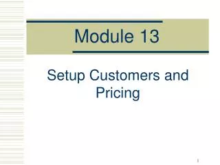 Module 13