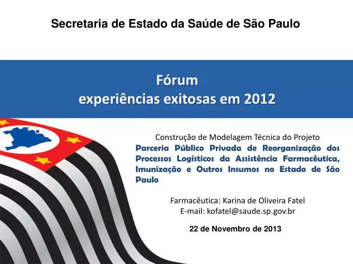 f rum experi ncias exitosas em 2012