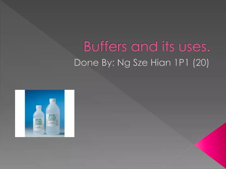 buffers and its uses