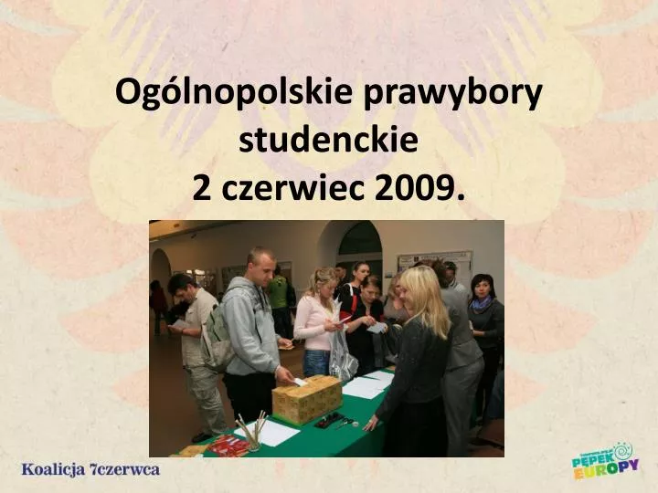 og lnopolskie prawybory studenckie 2 czerwiec 2009