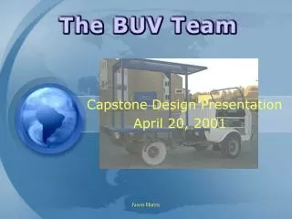 Capstone Design Presentation April 20, 2001