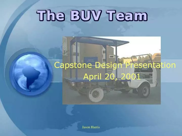 capstone design presentation april 20 2001