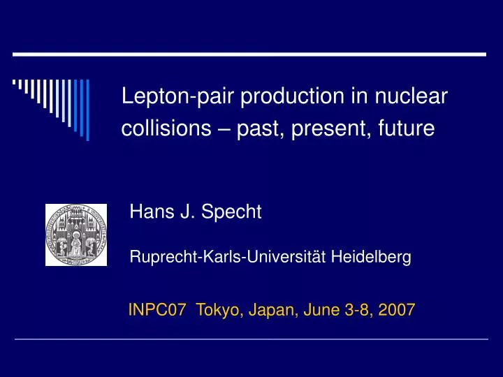 lepton pair production in nuclear collisions past present future