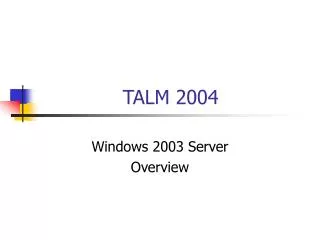 TALM 2004