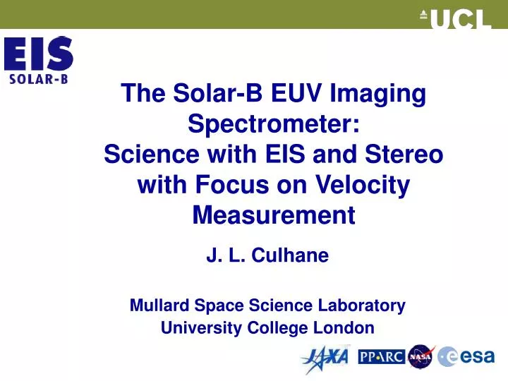 the solar b euv imaging spectrometer science with eis and stereo with focus on velocity measurement