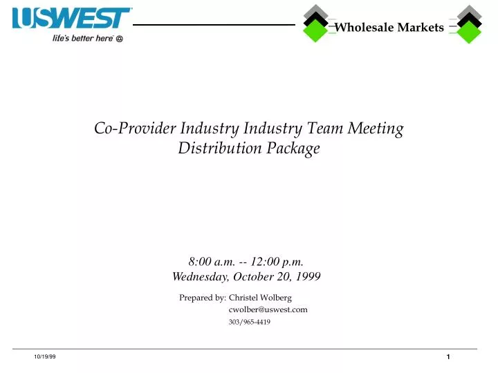 co provider industry industry team meeting distribution package
