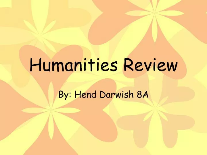 humanities review