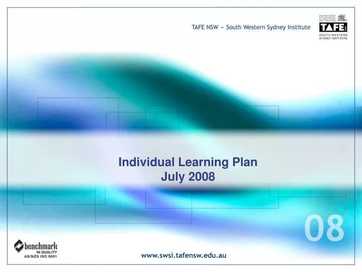 individual learning plan july 2008