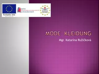 mode kleidung