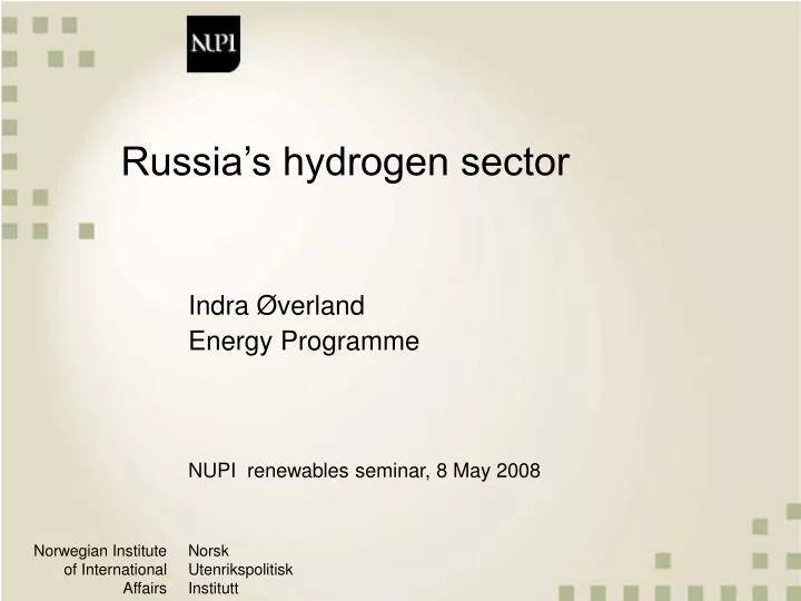 russia s hydrogen sector