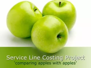 Service Line Costing Project