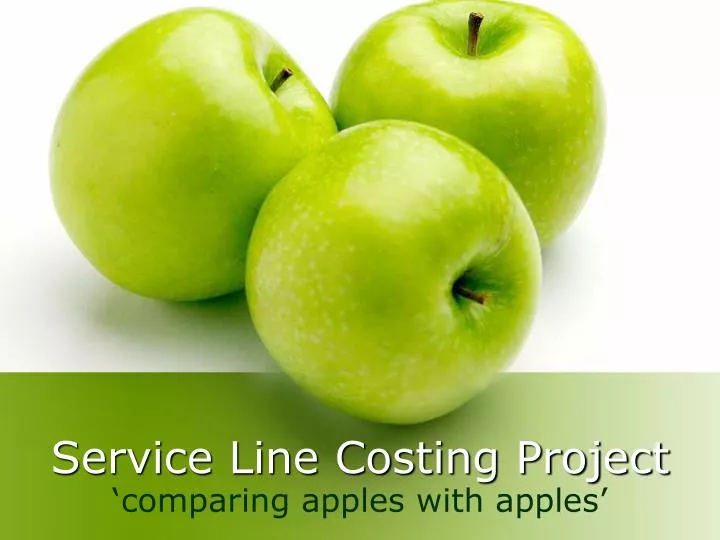 service line costing project