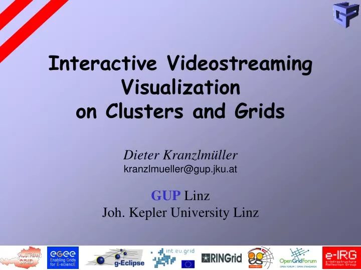 interactive videostreaming visualization on clusters and grids