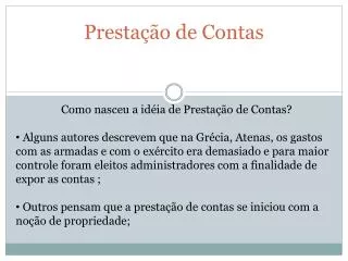 presta o de contas