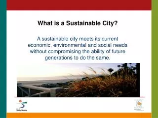 What is a Sustainable City?