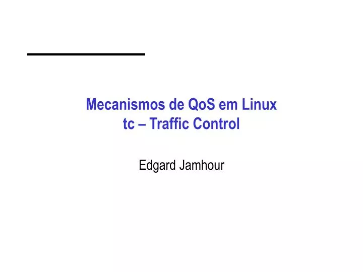mecanismos de qos em linux tc traffic control