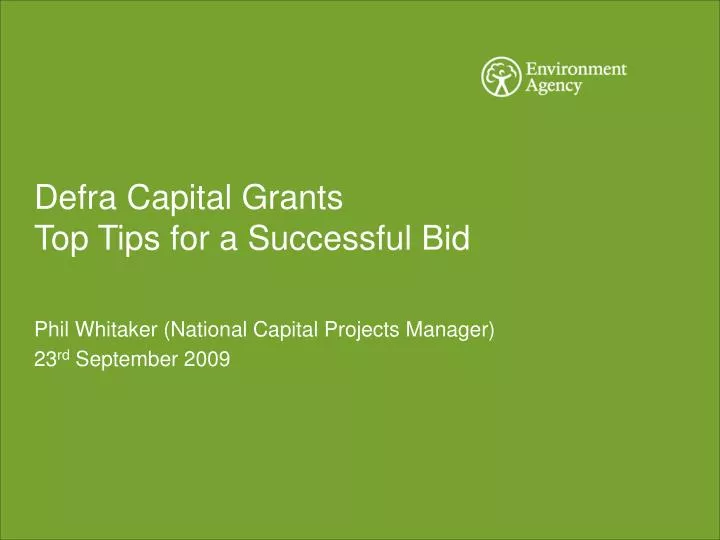 defra capital grants top tips for a successful bid