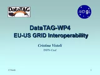 DataTAG-WP4 EU-US GRID Interoperability