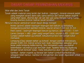 dasar dasar pemindahan mekanis