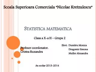 statistica matematica