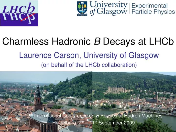charmless hadronic b decays at lhcb