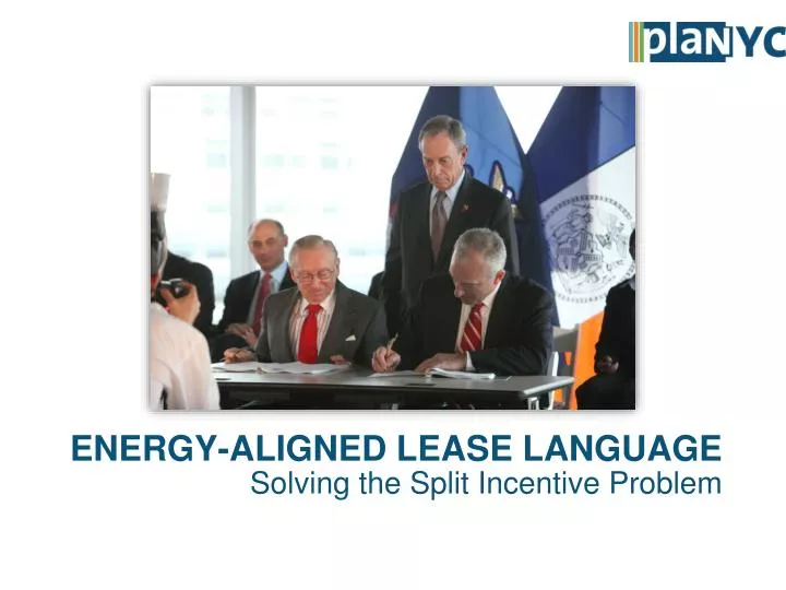 energy aligned lease language