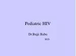 Pediatric HIV - slide 1