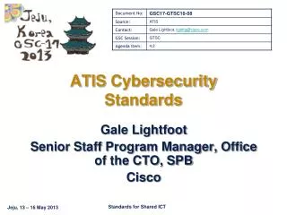 ATIS Cybersecurity Standards