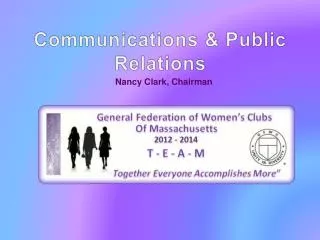 Communications &amp; Public Relations