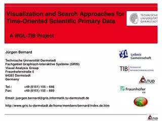 Visualization and Search Approaches for Time-Oriented Scientific Primary Data