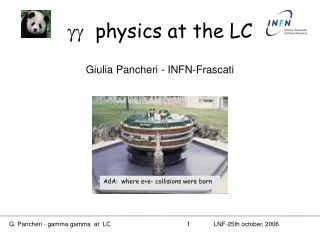 gg physics at the LC