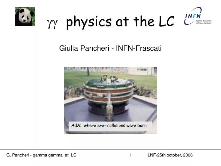 gg physics at the lc