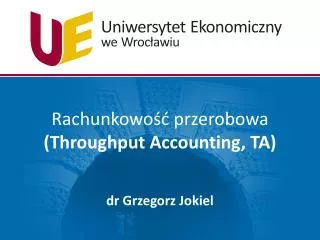 rachunkowo przerobowa throughput accounting ta