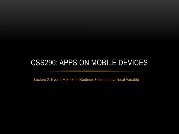 css290 apps on mobile devices