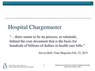 Hospital Chargemaster