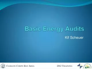 Basic Energy Audits