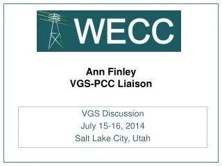 Ann Finley VGS-PCC Liaison